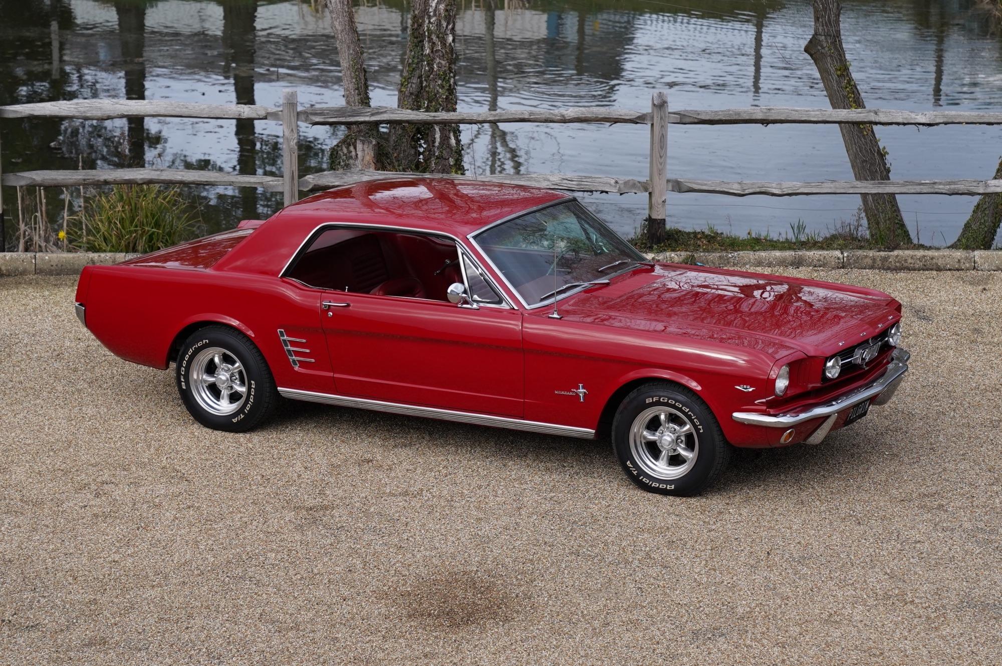 huh Uartig bejdsemiddel 1966 Ford Mustang 289 Coupe Auto Candy Apple Red - Muscle Car